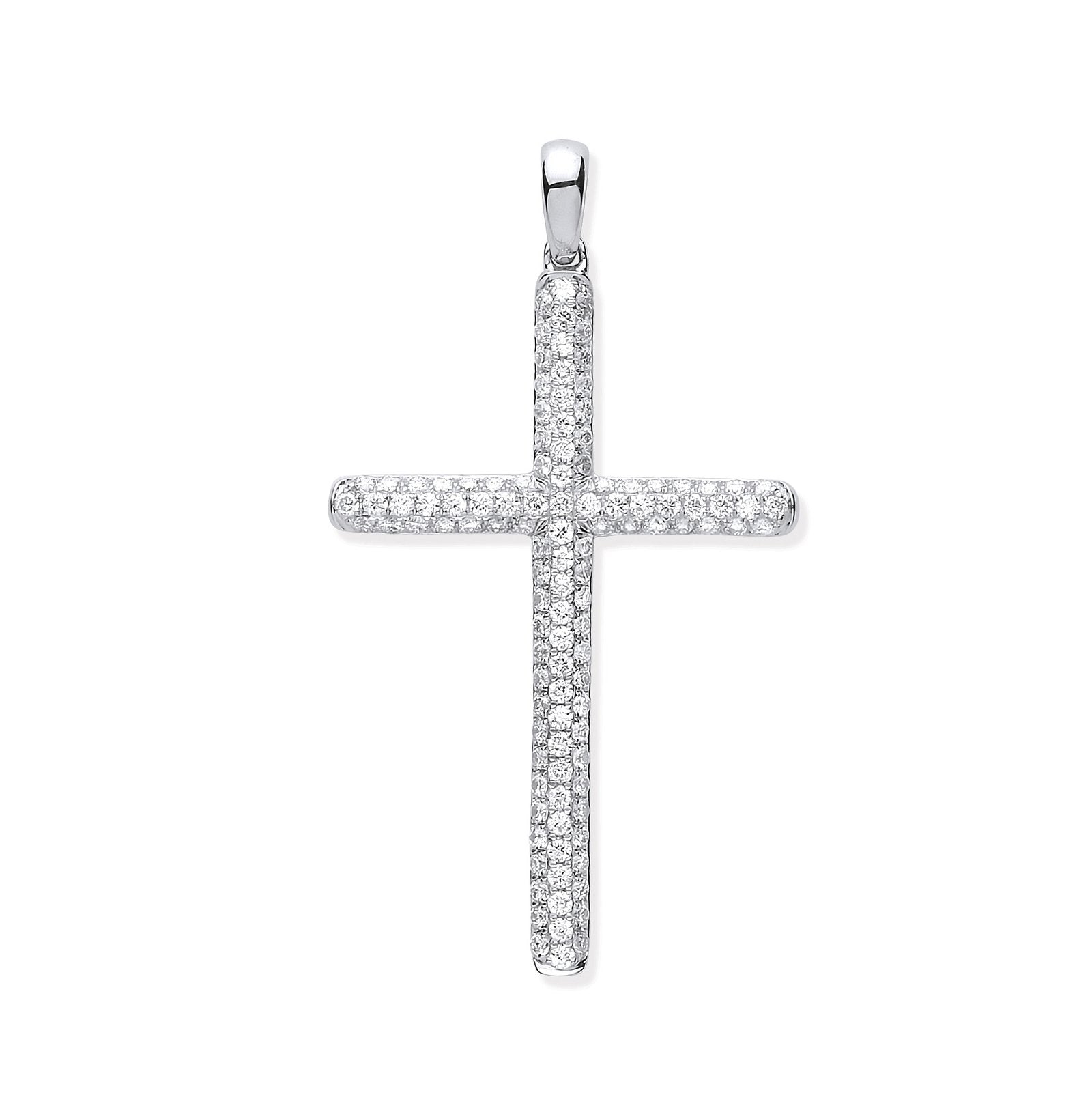 18ct White Gold 0.45ct Diamond Set Cross - Luxury Watch - Certified Authentic - Swiss Made – Luxury Watch by Imperial